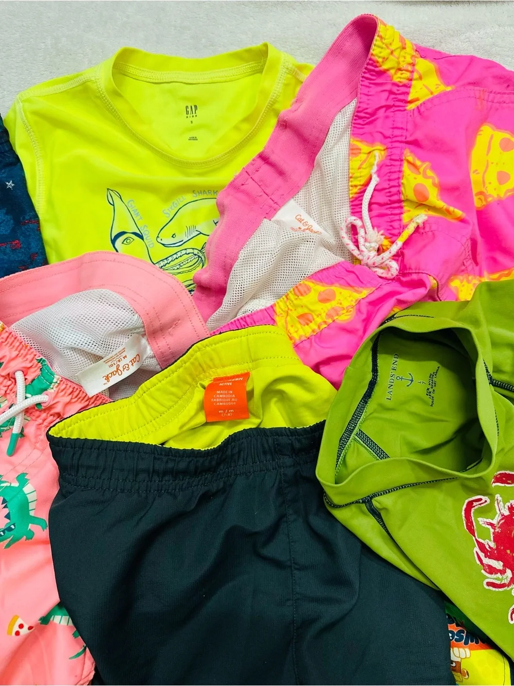 Set Swimming Shorts Swimsuit Boys Size 7/8 Years  Excellent Condition